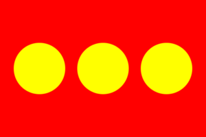 Les trois ronds jaunes du drapeau représentent les trois "i" de Christiania.
