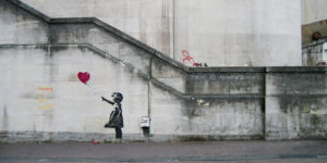 Banksy - La Petite fille au ballon rouge, Londres.